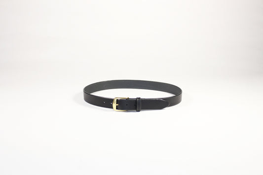 Illini Black Leather Belt